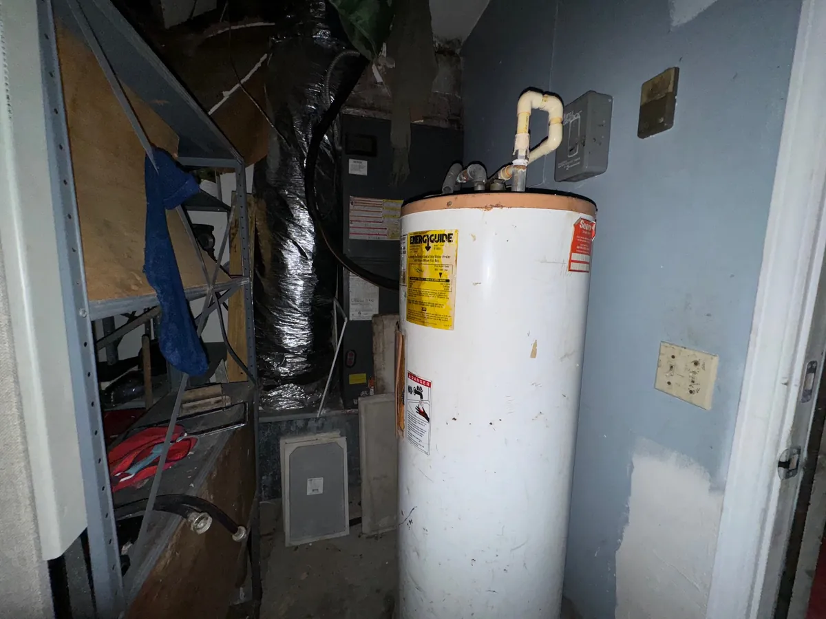 Damaged roof and ceilings, bought without repairs.
